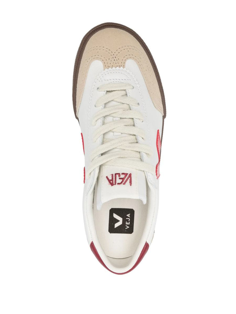 Veja Volley Panelled Leather Sneakers