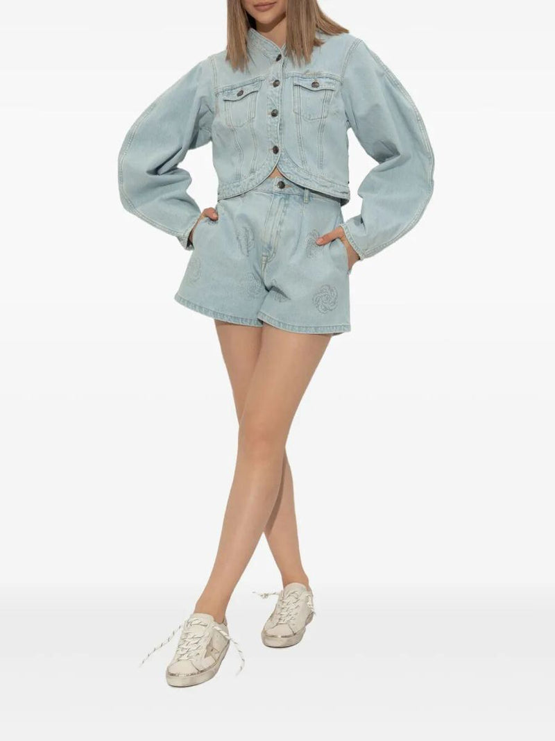 Golden Goose "Super Star" Leather Upper Laminated Star And Heel Glitter Edge Shoes