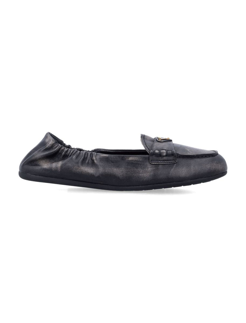 Prada Nappa Leather Delavé Loafers