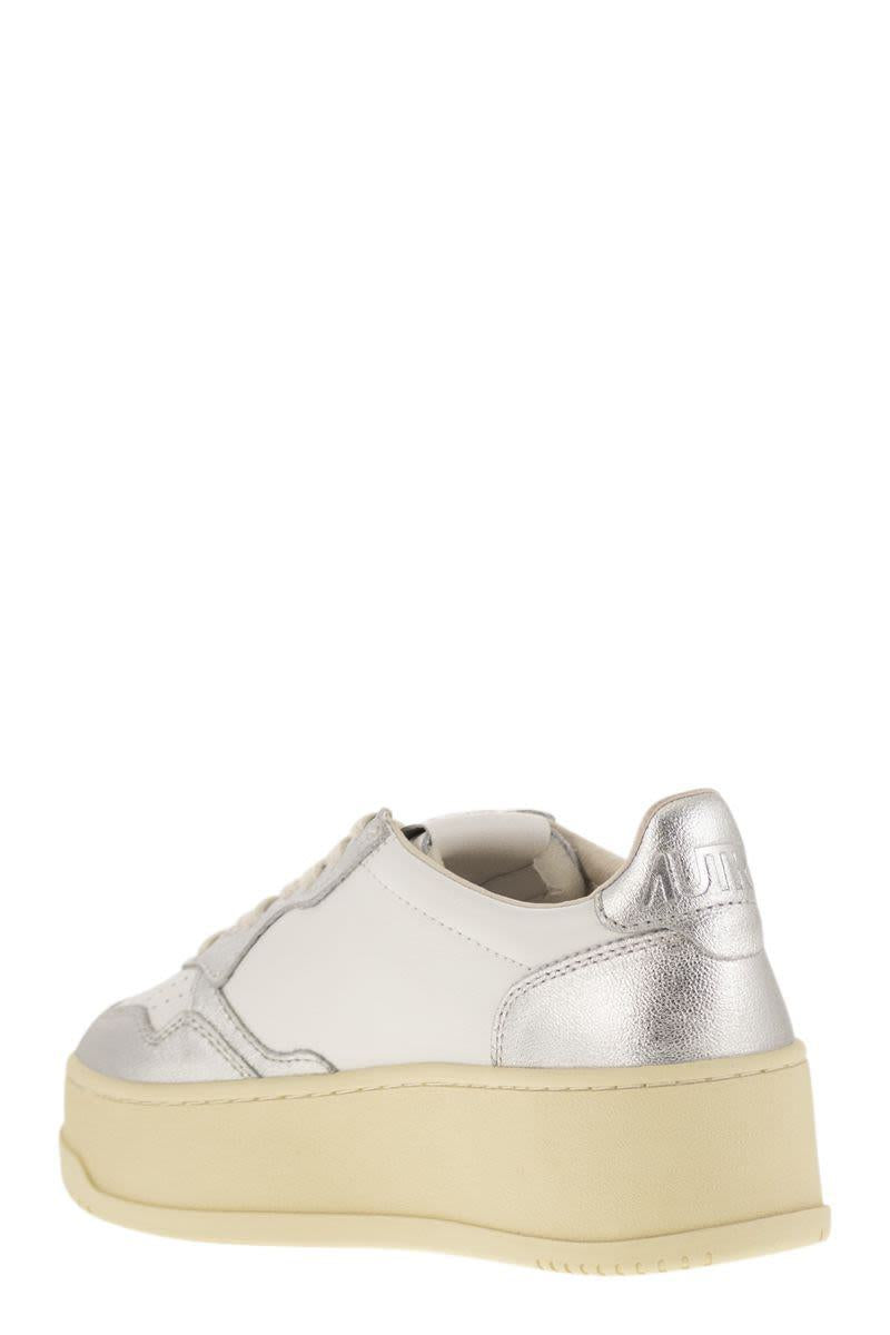 Autry Medalist Platform - Leather Trainers