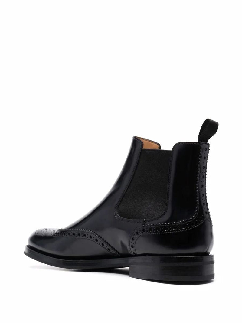 Church'S Charlize Brogue-Detail Chelsea Boots Shoes