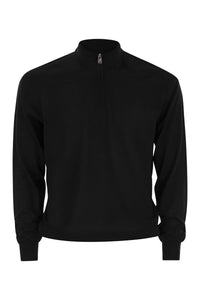 Fedeli Favonio - Superfine Wool Half-Zip Sweater