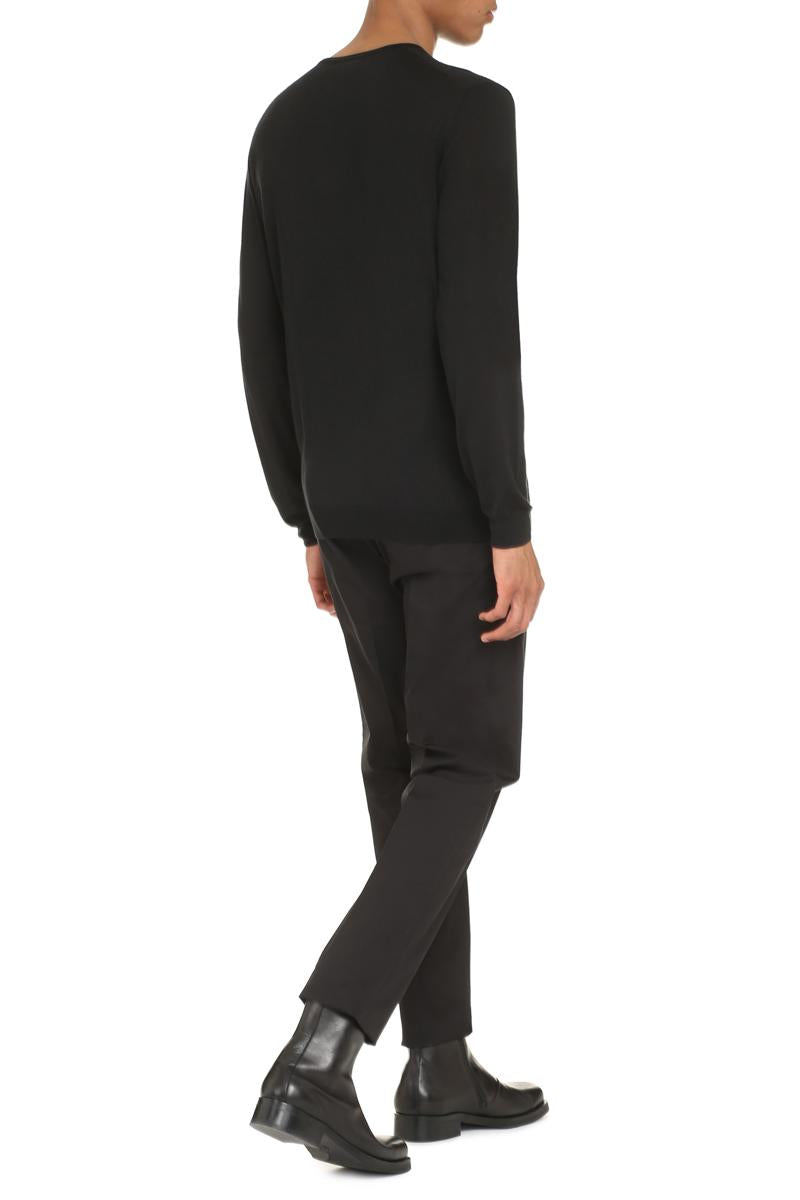 The (Alphabet) The (Knit) - Fine Knit Crew-Neck Sweater