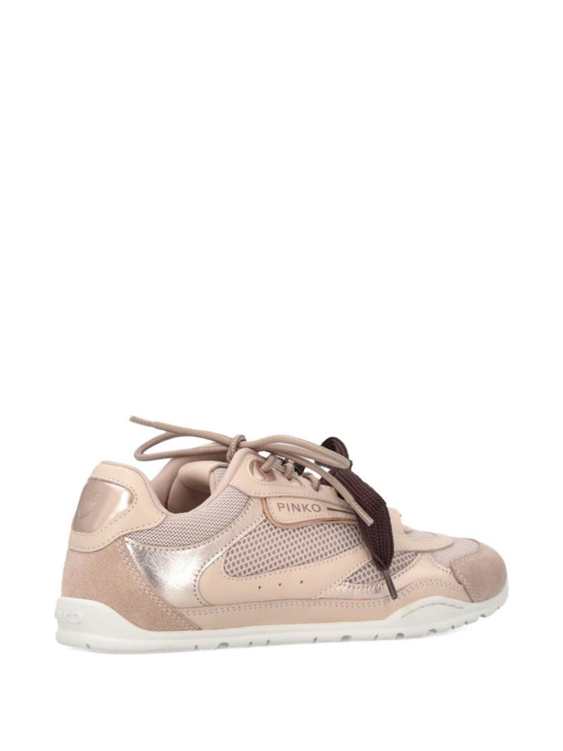Pinko 'Yulia' Pink Sneakers With Mesh Inser