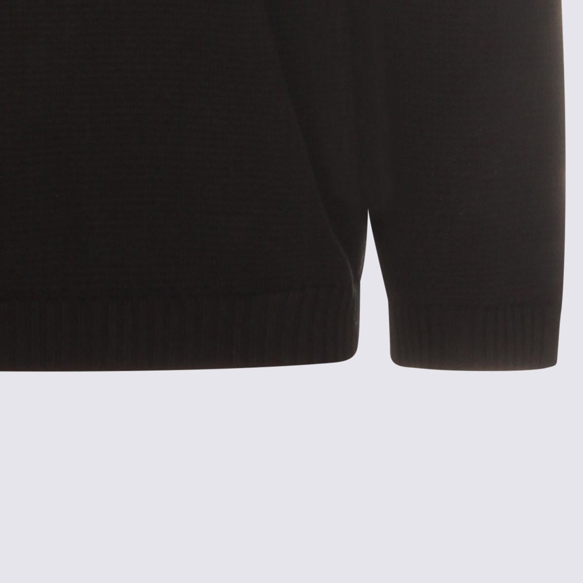 Stone Island Black Cotton Knitwear