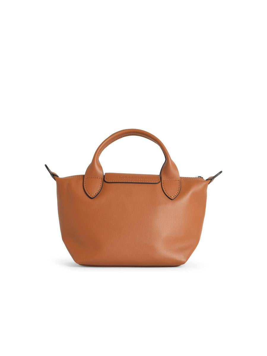 Longchamp Cashew Leather 'Xs Le Pliage Xtra' Handle Bag