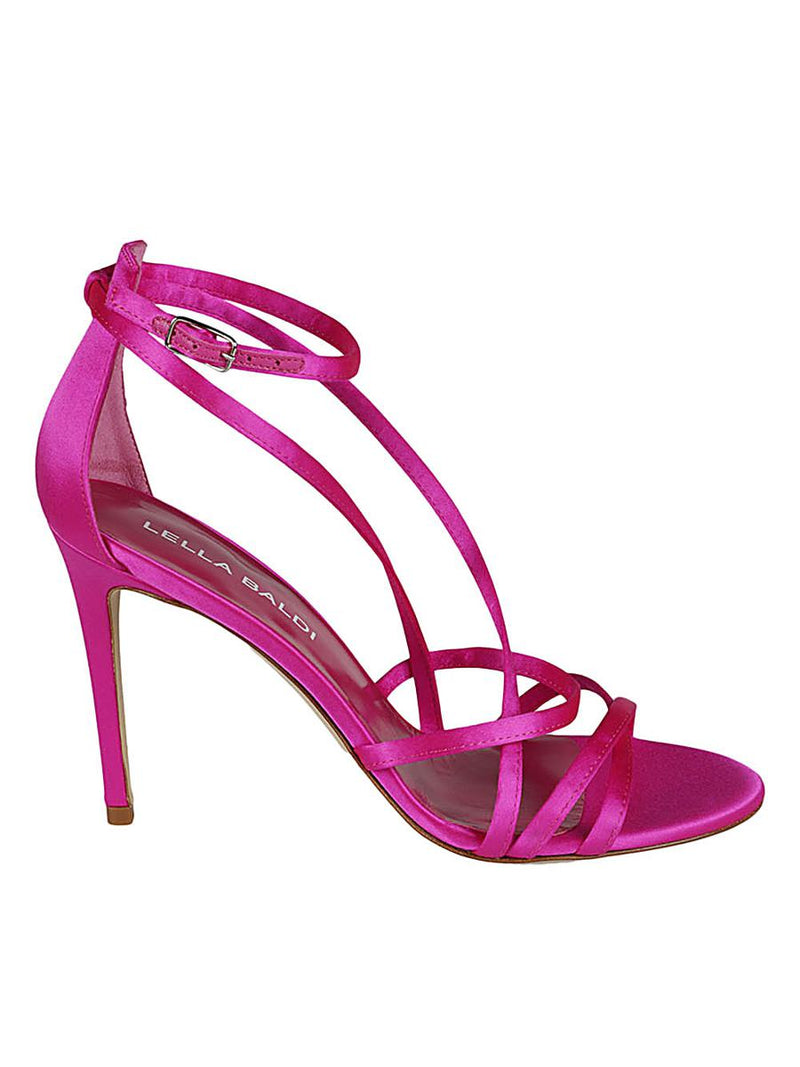 Lella Baldi Satin Sandals
