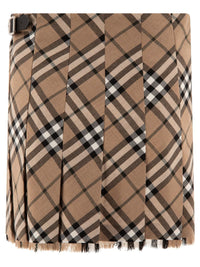 Burberry Check Wool Blend Mini Kilt
