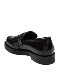 Agl Leather Loafer With Vamp