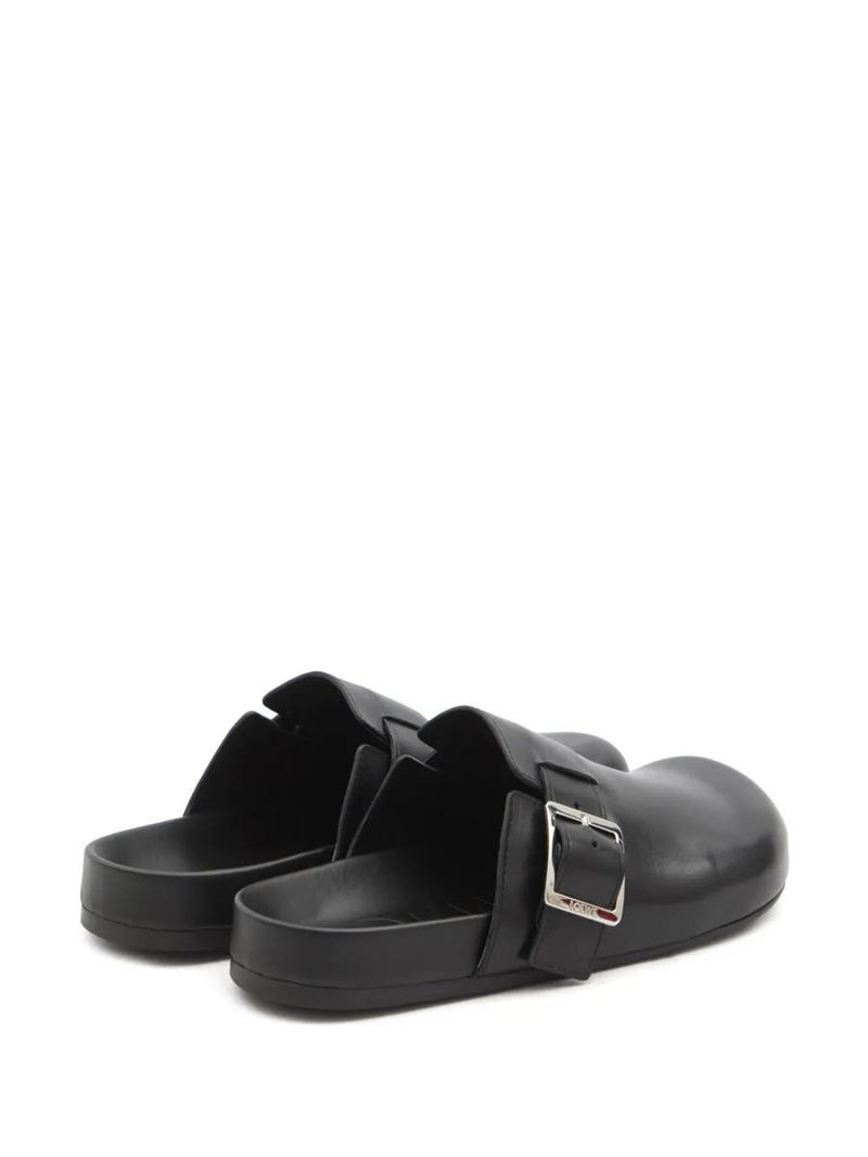 Loewe Leather Ease Buckle Mule Shoes