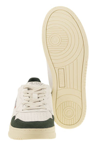 Autry Medalist Low - Leather And Suede Sneakers