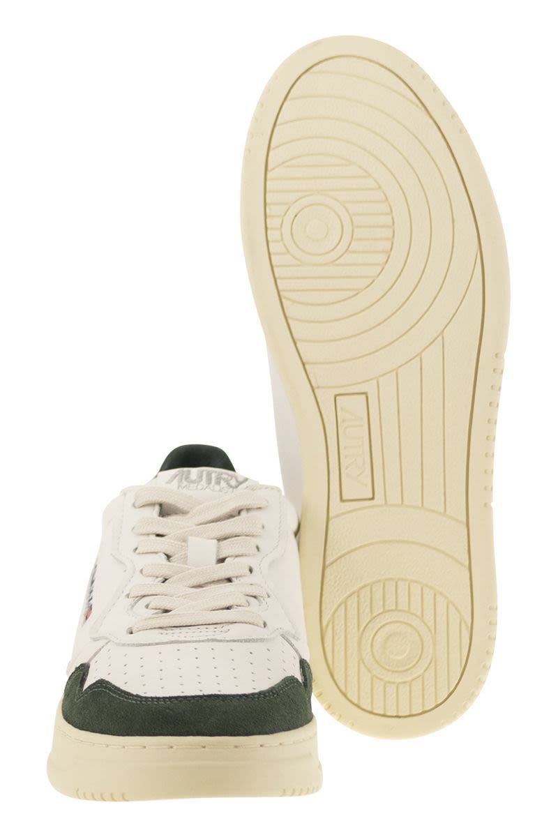 Autry Medalist Low - Leather And Suede Sneakers