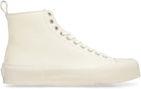 Jil Sander Leather High-Top Sneakers