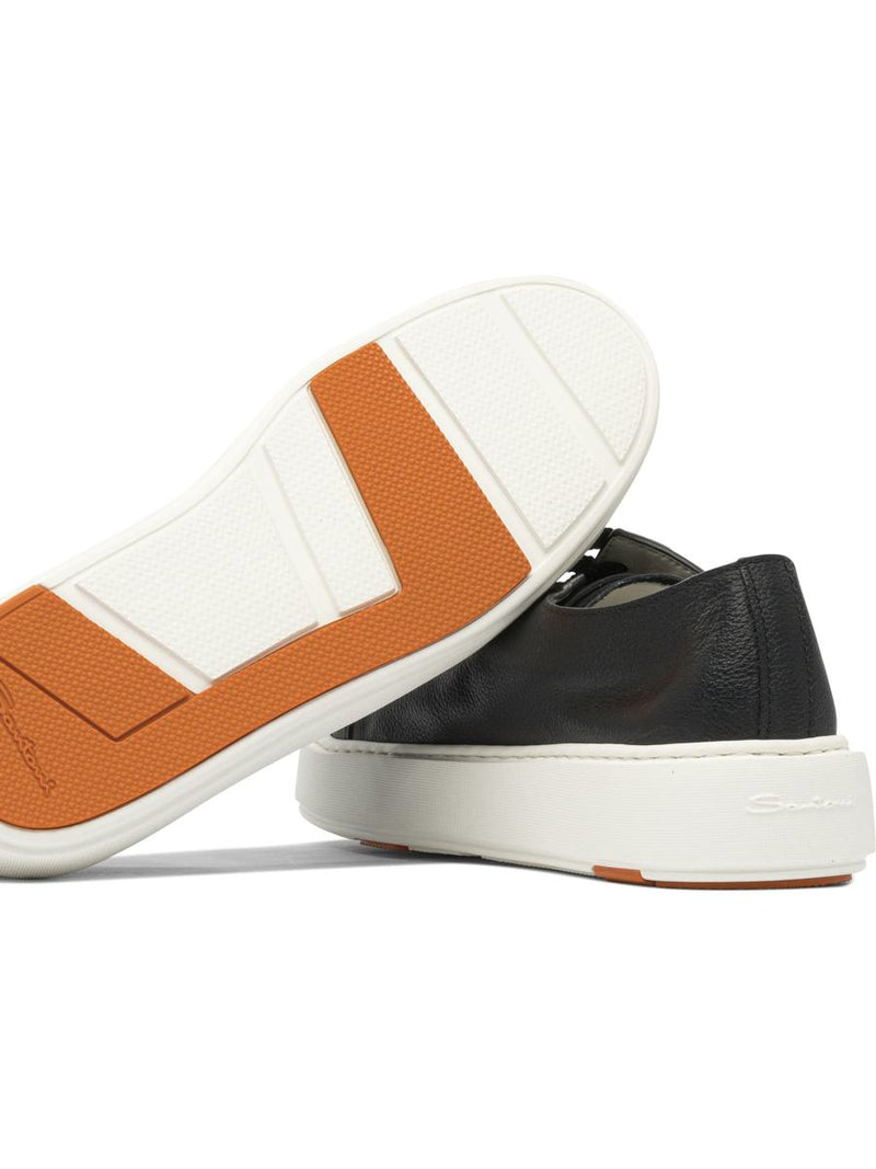 Santoni Leather Sneakers