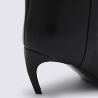 The Attico Black Leather Boots