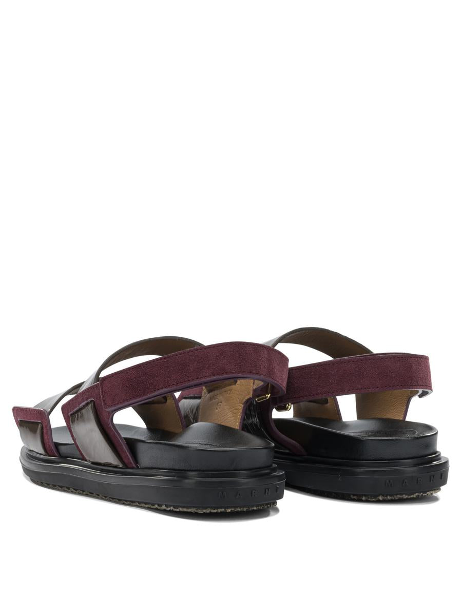 Marni "Fussbett" Leather Sandals