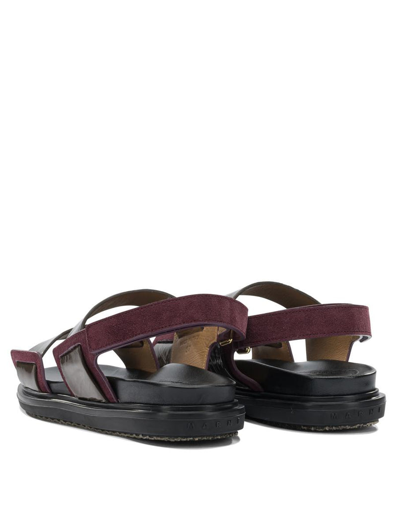 Marni "Fussbett" Leather Sandals