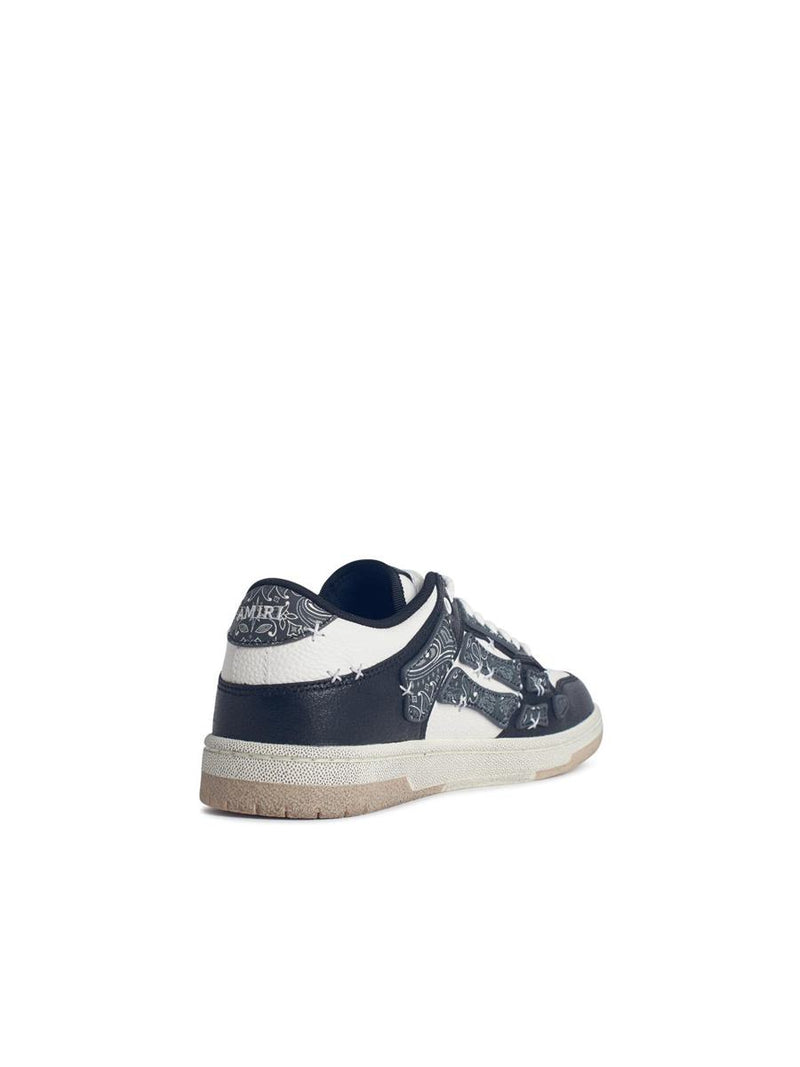 Amiri 'Bandana' Black Leather Blend Sneakers