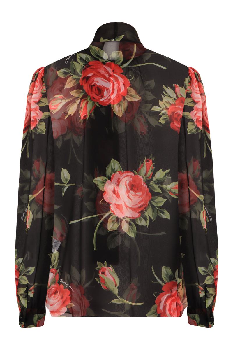 Dolce & Gabbana Printed Chiffon Blouse