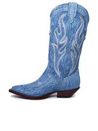 Sonora Light Blue Denim Boots