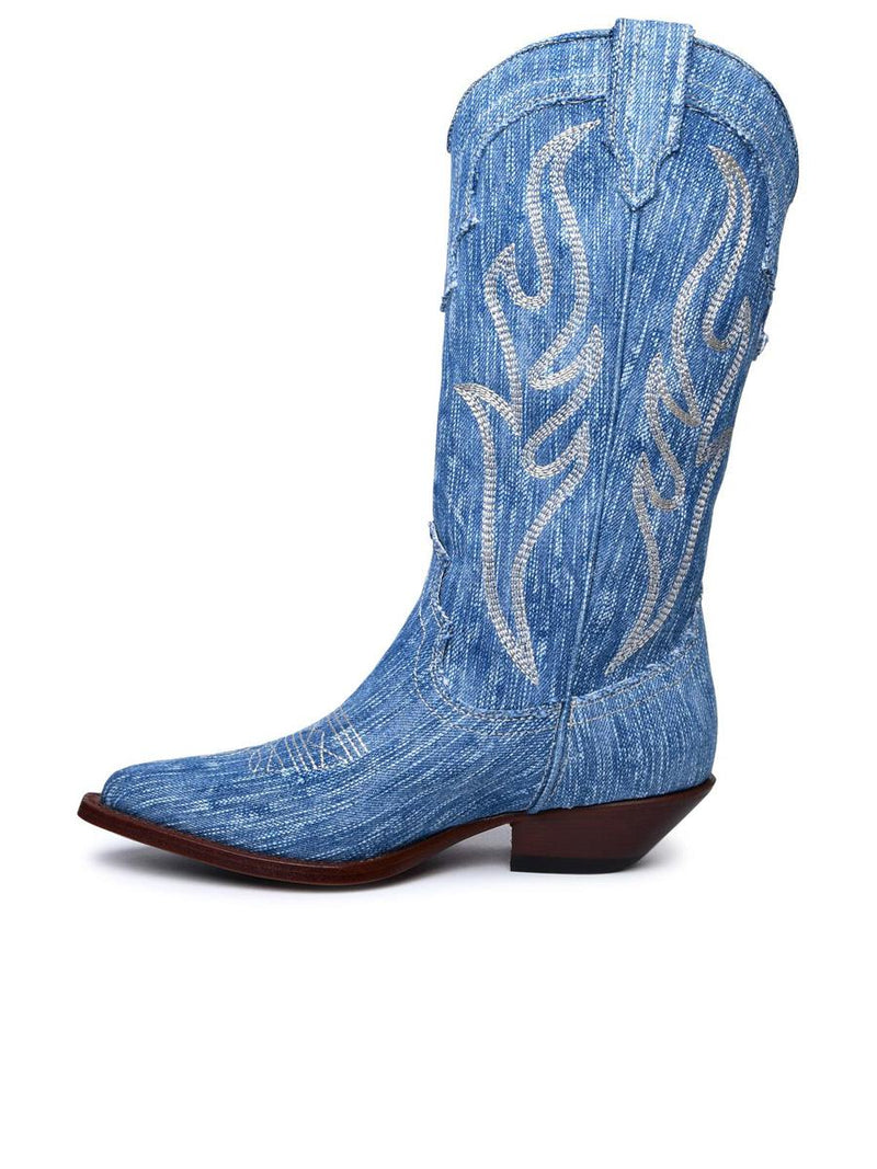 Sonora Light Blue Denim Boots