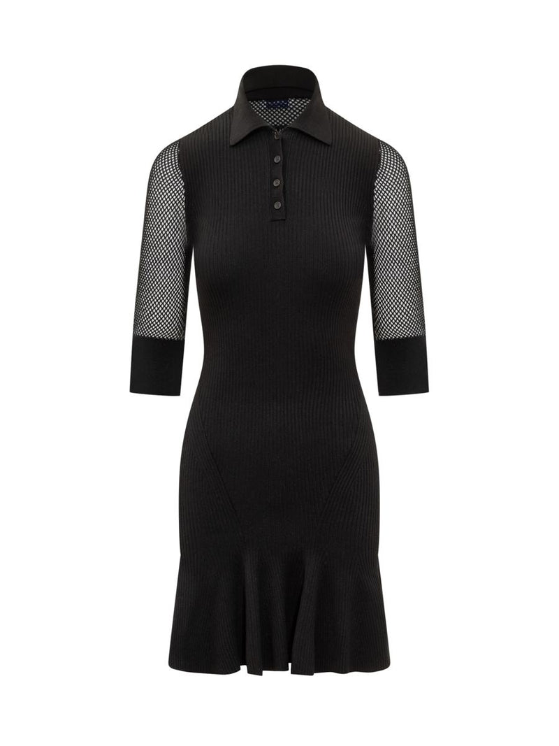 Off-White Mesh Mini Dress