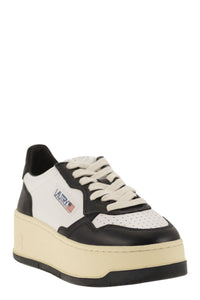 Autry Medalist Platform - Leather Trainers
