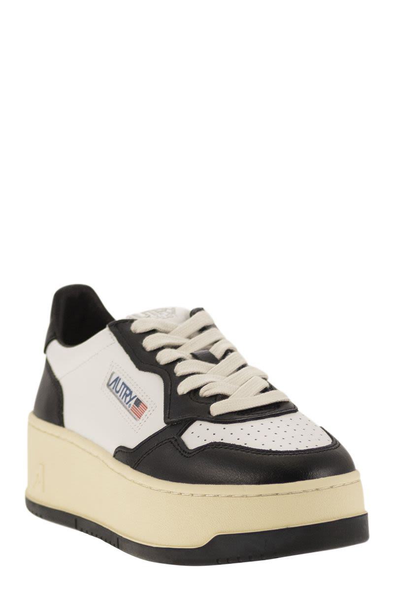 Autry Medalist Platform - Leather Trainers