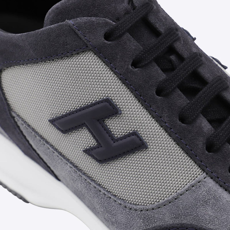 Hogan Black And Dark Blue Sneakers