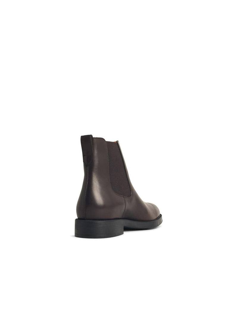 Tod'S 'El. Formal' Brown Leather Ankle Boots