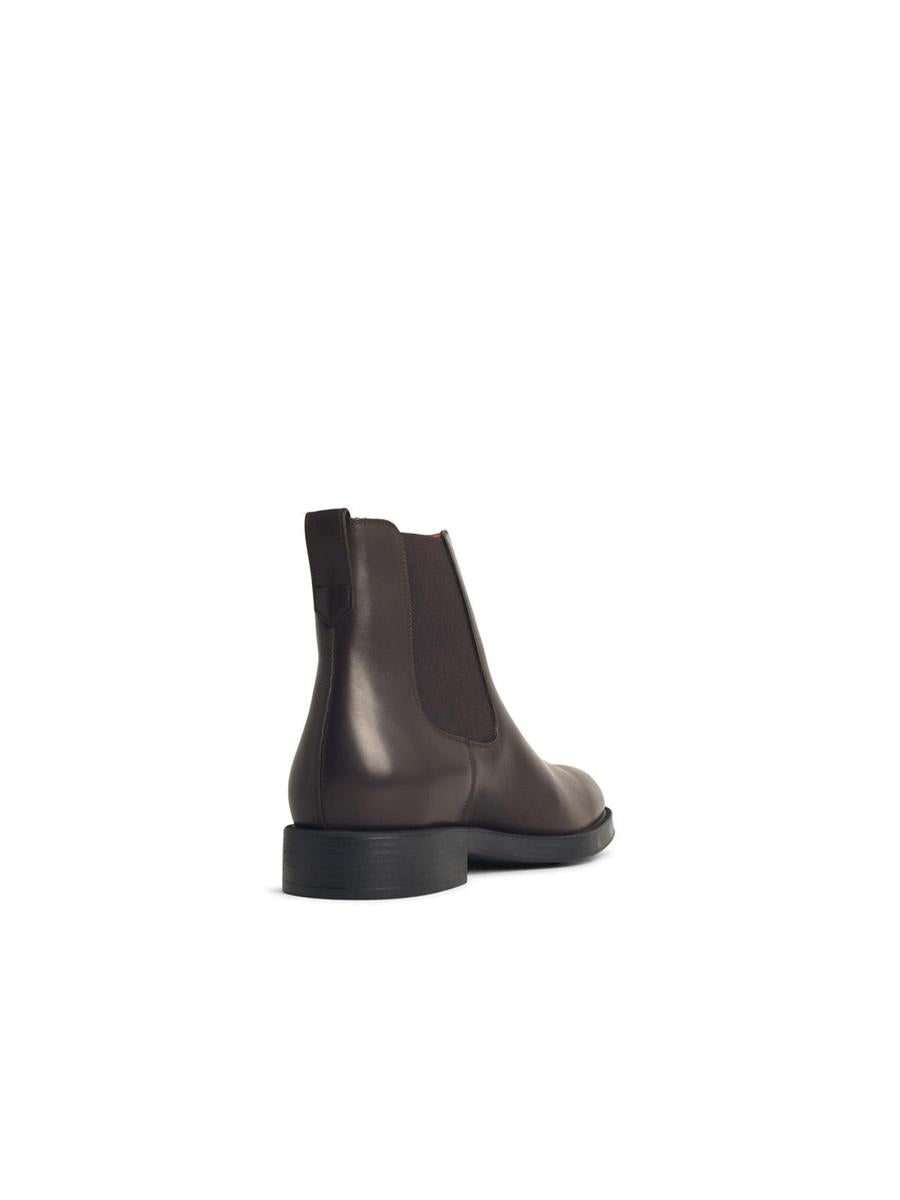 Tod'S 'El. Formale' Brown Leather Ankle Boots