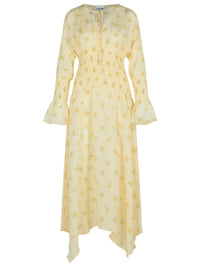 Ganni Ivory Viscose Dress