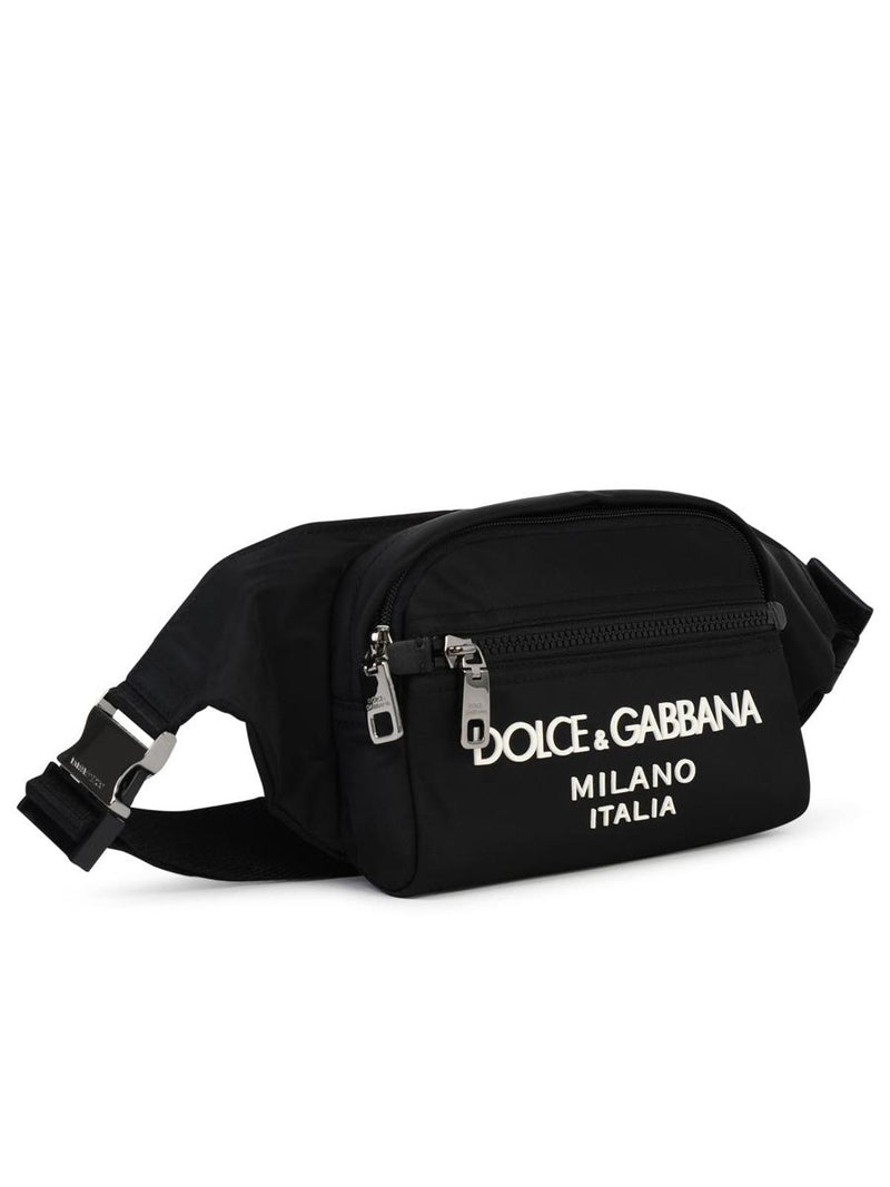 Dolce & Gabbana Small Black Nylon Fanny Pack