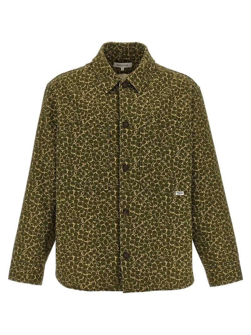 Maison Kitsuné Floral Print Overshirt