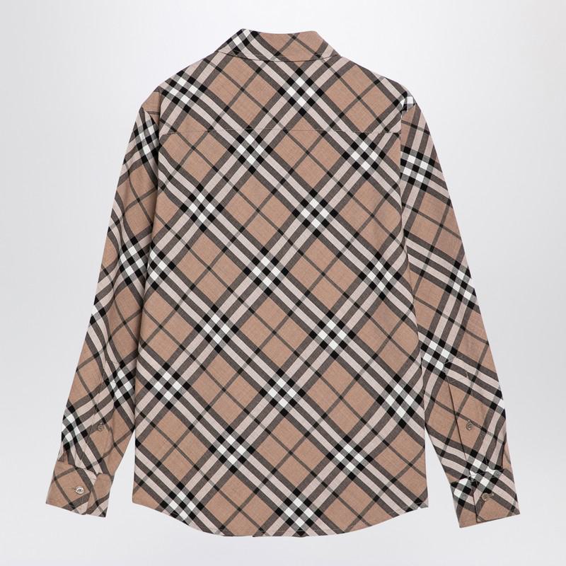 Burberry Check Pattern Blend Shirt