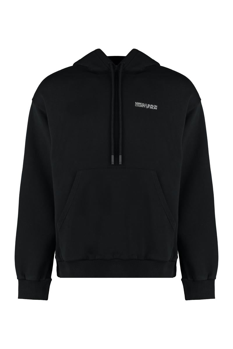 Marcelo Burlon County Of Milan Logo Print Hoodie