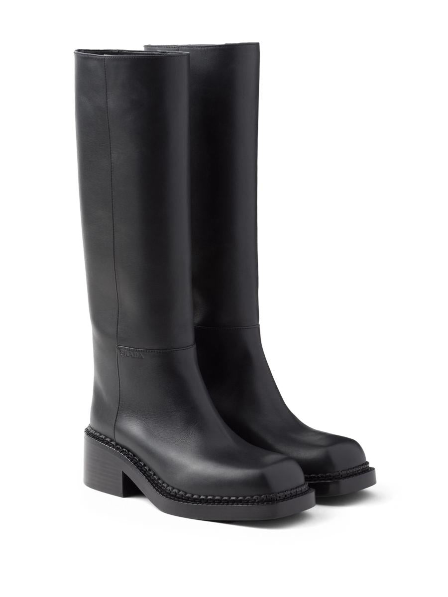 Prada Knee-High 55Mm Leather Boots
