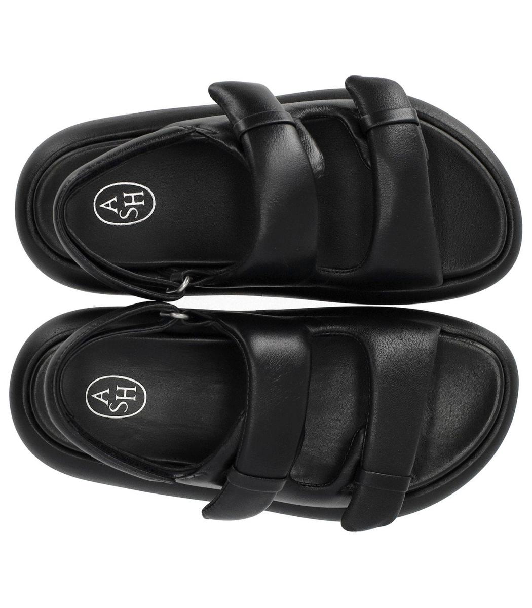 Ash Vinci Black Platform Sandal