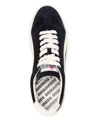 DSQUARED2 Black And White Calfskin Sneakers