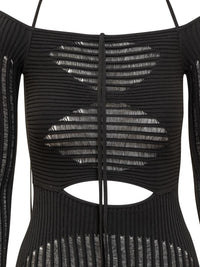 Andreādamo Mini Ribbed Dress