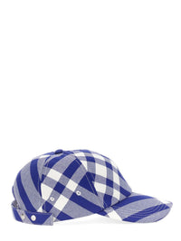 Burberry Baseball Cap With Tartan Pattern Unisex