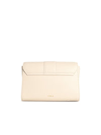 Furla 'Urban S' Cream Leather Crossbody Bag