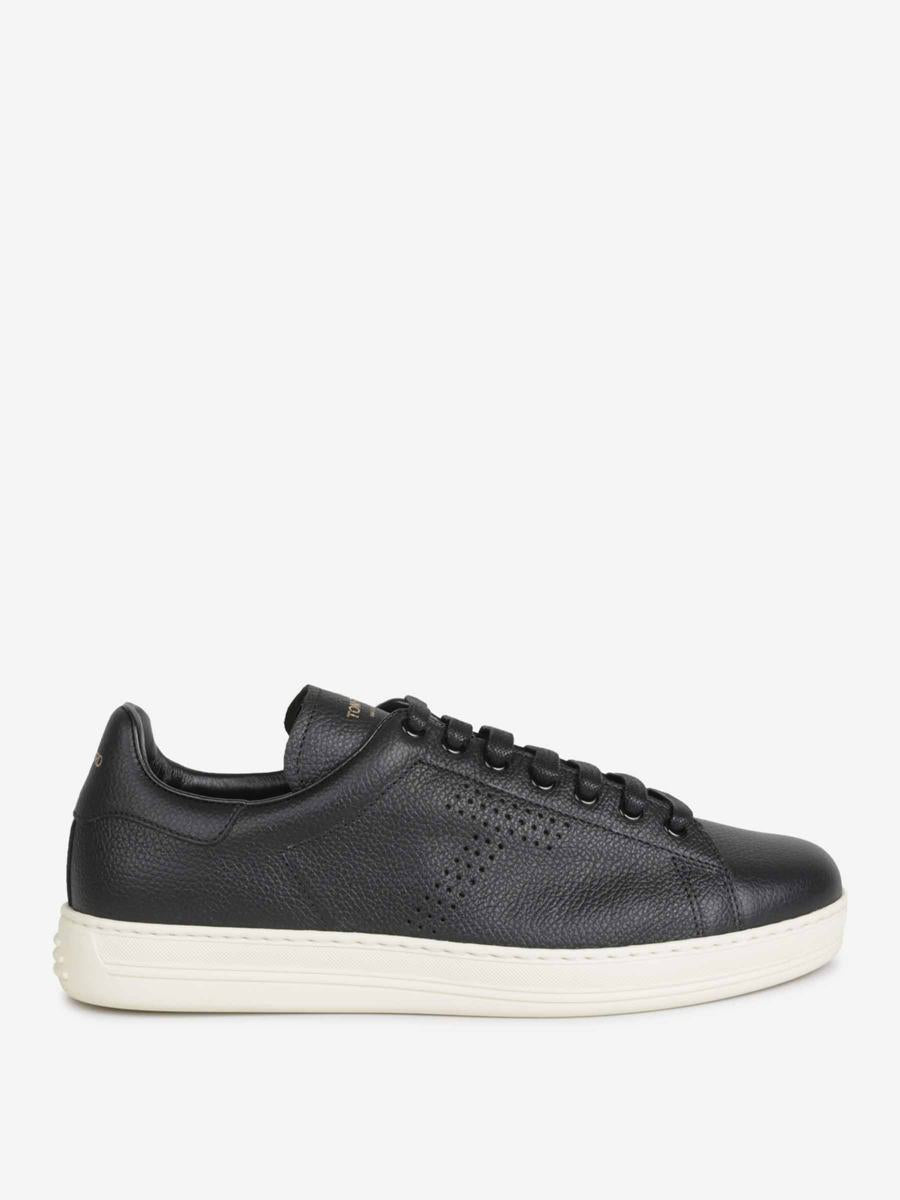 Tom Ford Leather Lace-Up Sneakers