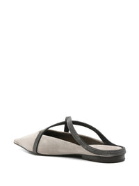 Brunello Cucinelli Flat Square Pointed Ballet Shoes