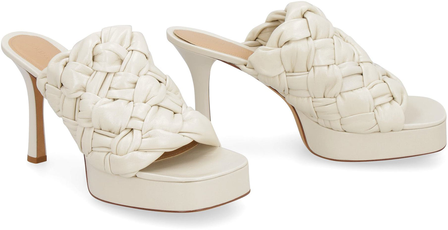 Bottega Veneta Bv Board Leather Mules