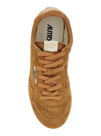 'Windspin Low' Brown Sneaker With Logo On The Side And On The Heel In Suede Woman