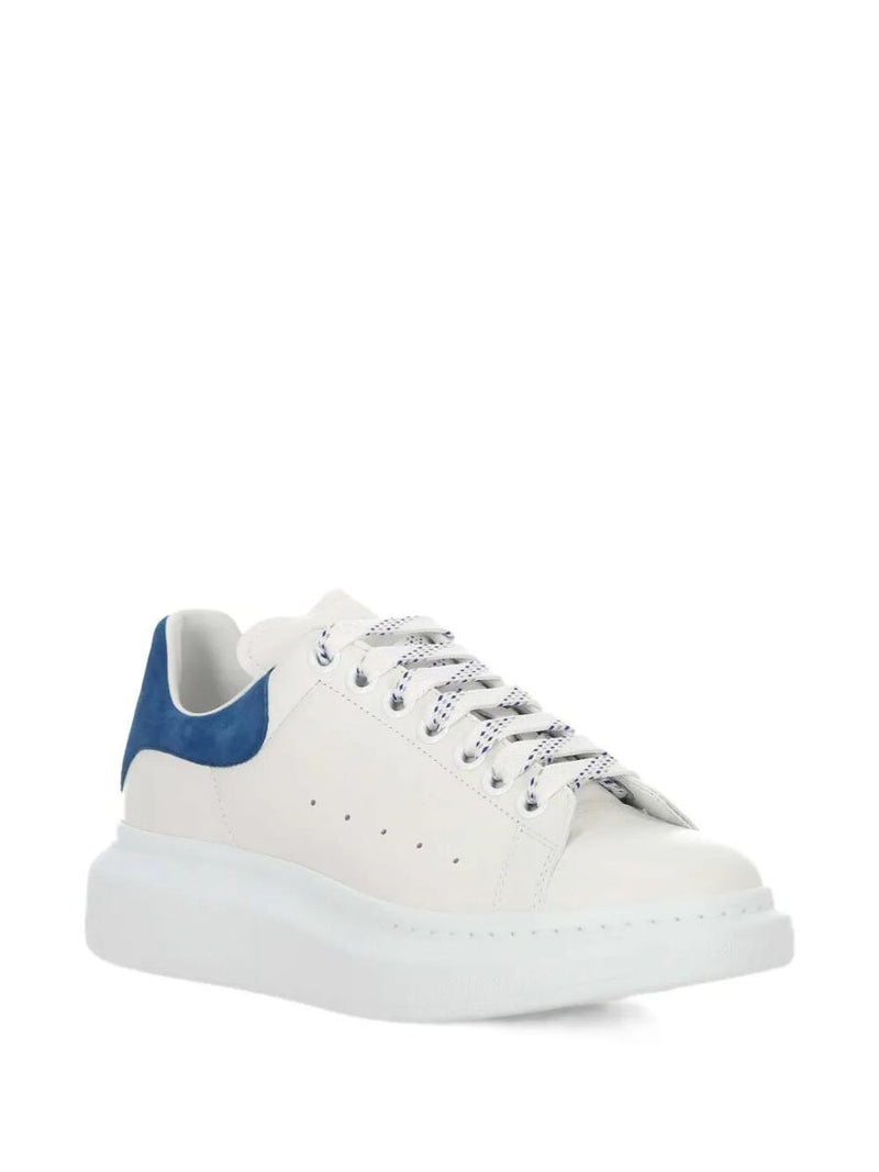 Alexander McQueen Oversized Sneakers In White/Paris Blue Shoes