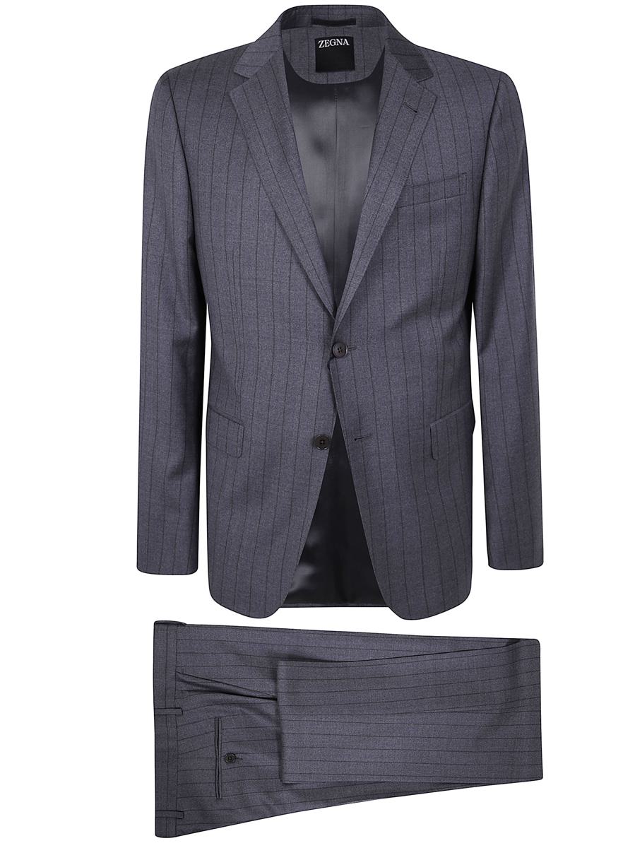 Zegna Pure Wool Suit Clothing