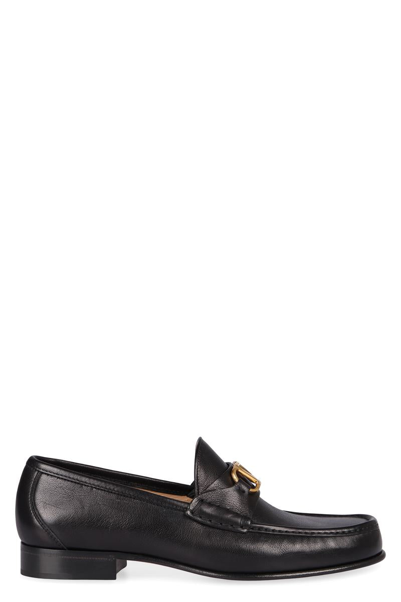 Valentino Garavani Vlogo Signature Leather Loafers