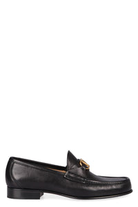Valentino Garavani Vlogo Signature Leather Loafers